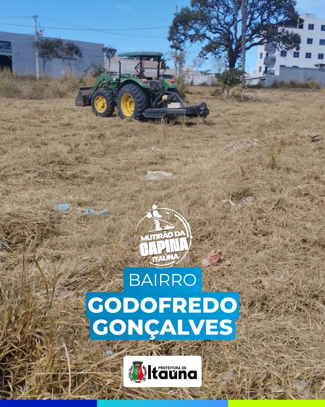 Mutirão de limpeza e manutenção urbana em Itaúna