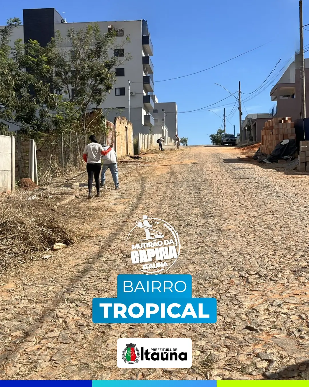 Mutirão de limpeza e manutenção urbana em Itaúna