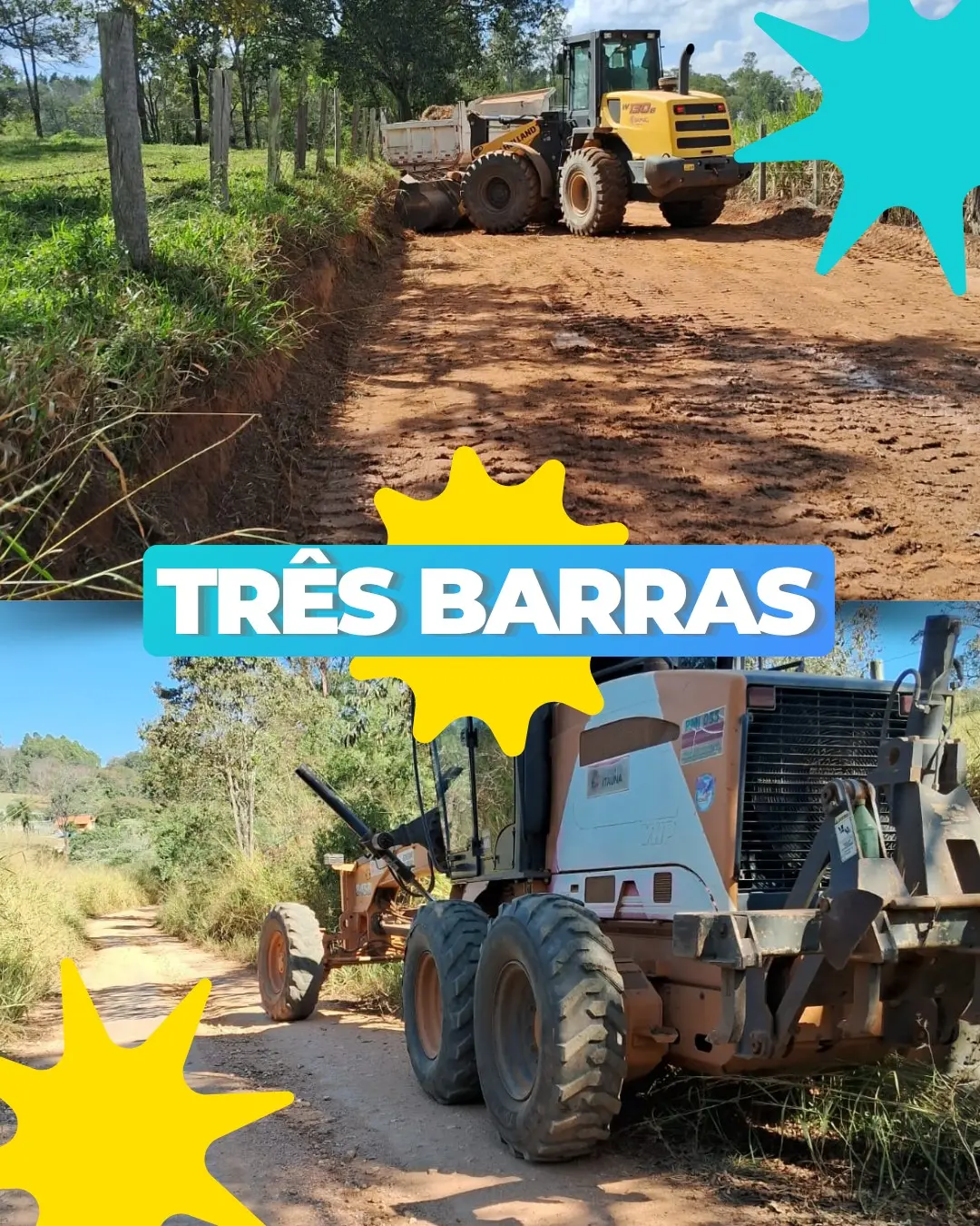 Manutenção em estradas rurais em Itaúna