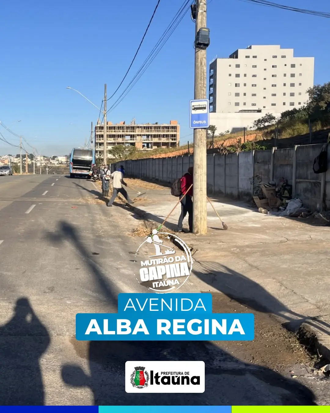 Mutirão de limpeza e manutenção urbana em Itaúna