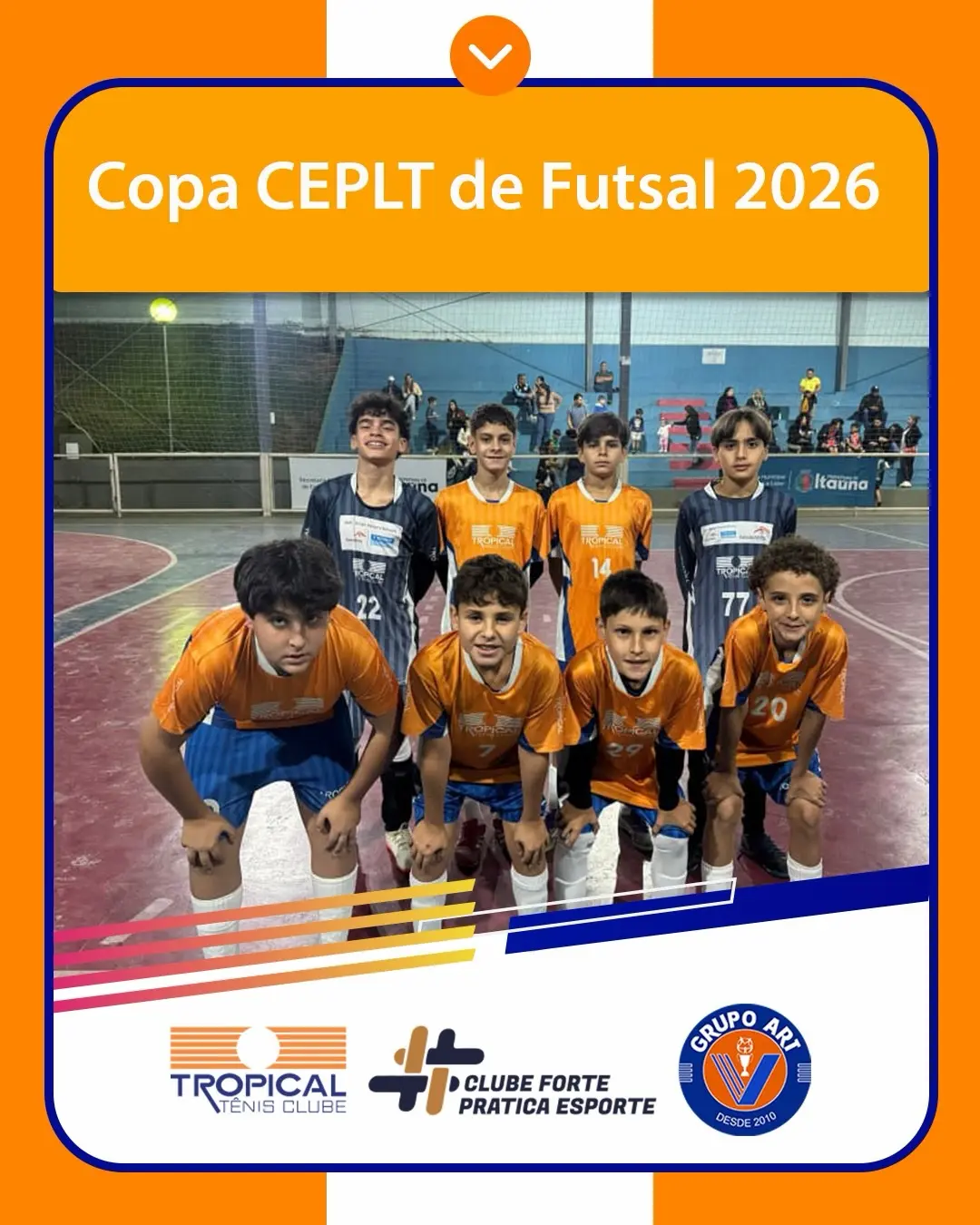 Resultados da Copa CEPLT de Futsal 2026 - Tropical TC