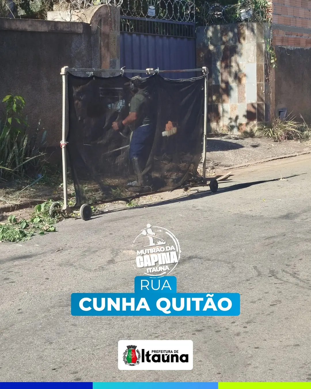 Mutirão de capina e limpeza urbana em Itaúna