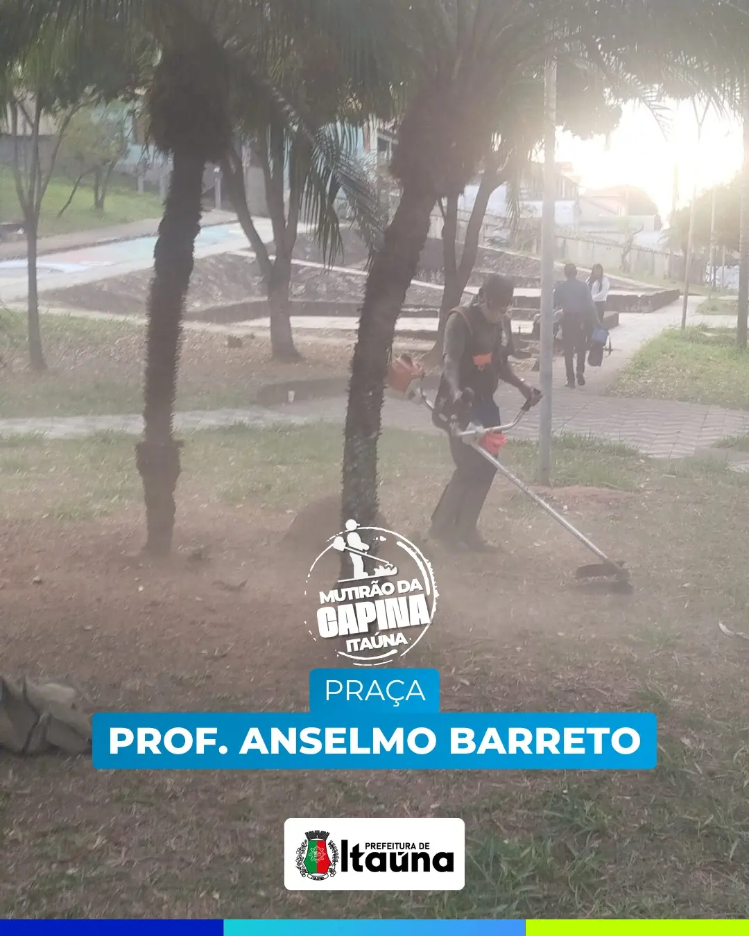 Mutirão de capina e manutenção urbana em Itaúna