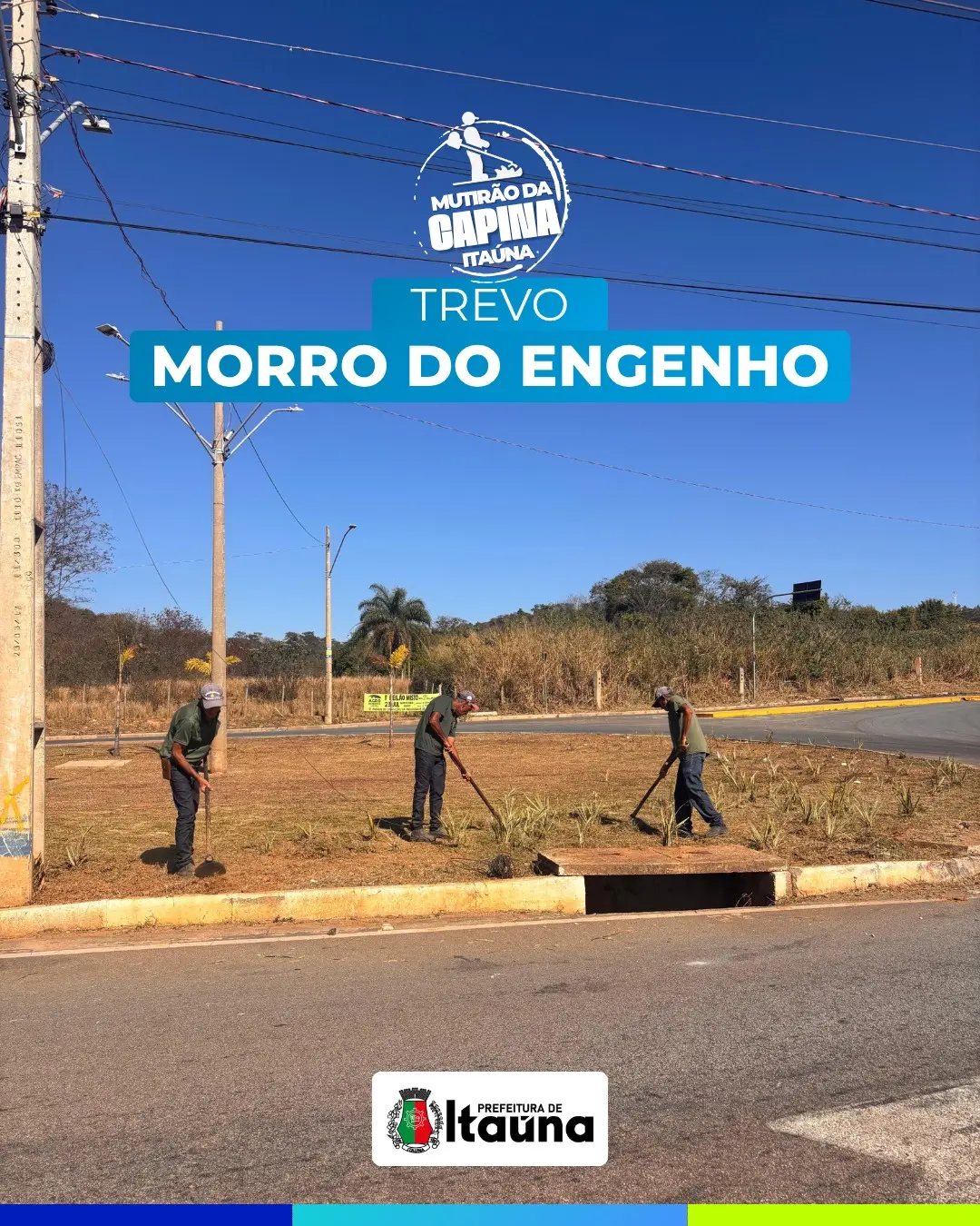 Mutirão de capina e manutenção urbana em Itaúna