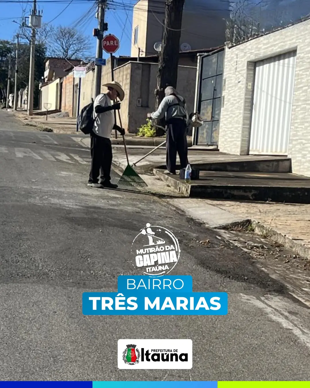 Mutirão de capina e limpeza urbana em Itaúna