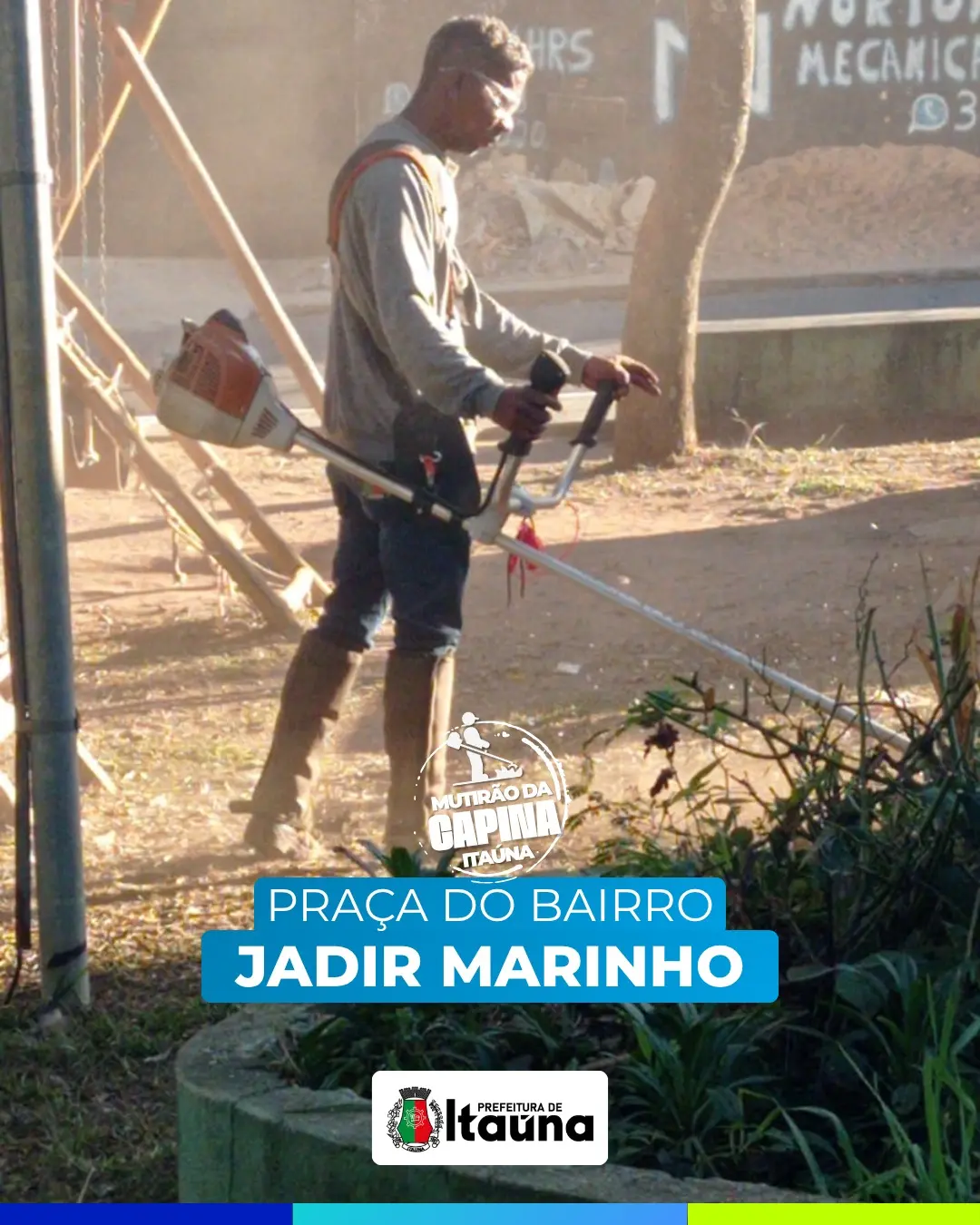 Mutirão de capina e limpeza urbana em Itaúna