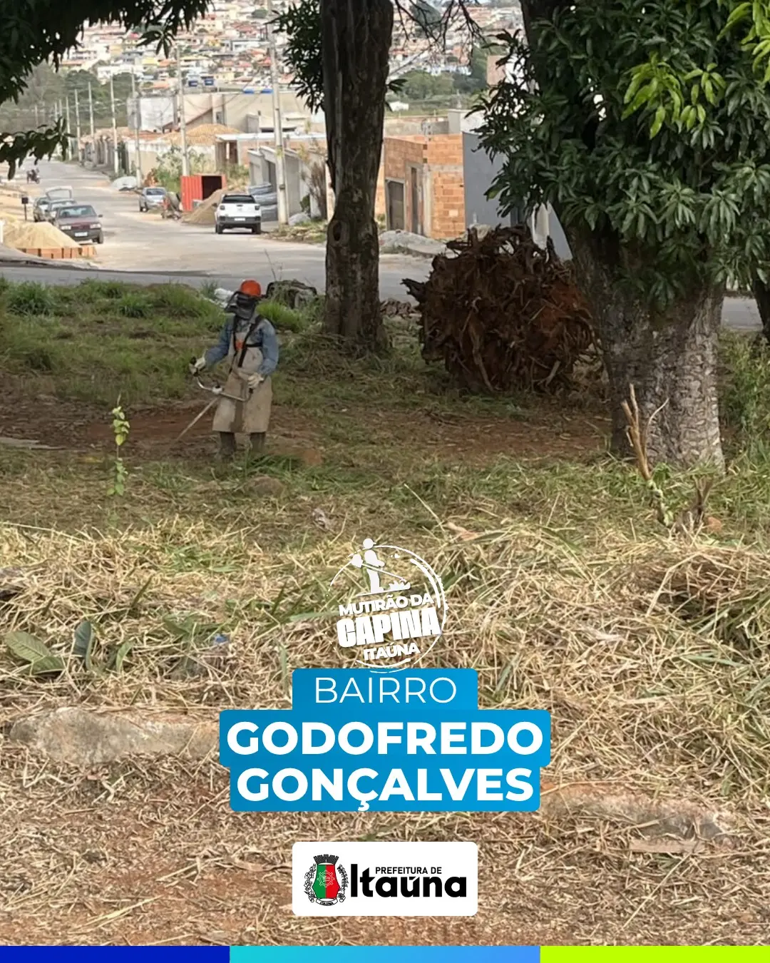 Mutirão de capina e manutenção urbana em Itaúna