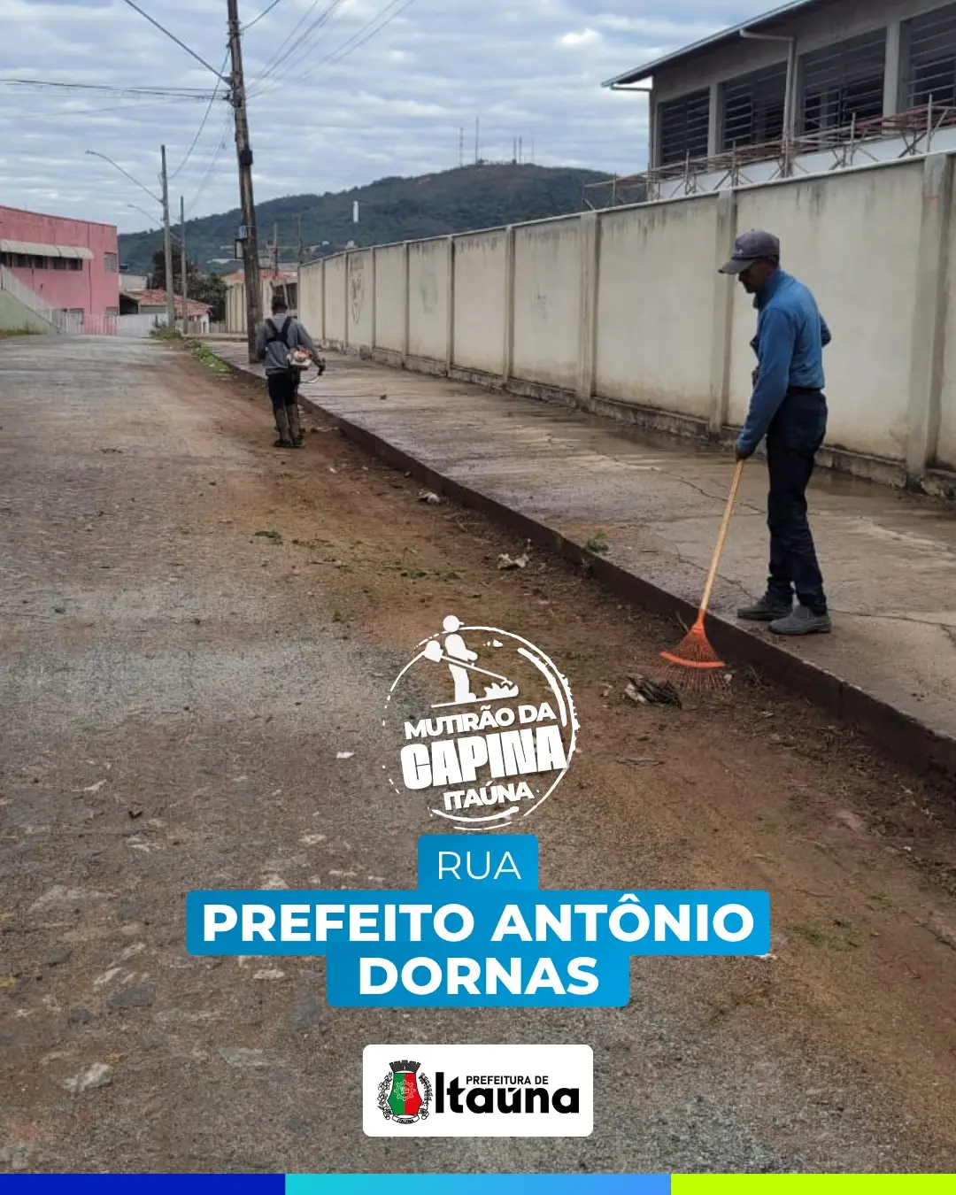 Mutirão de capina e manutenção urbana em Itaúna
