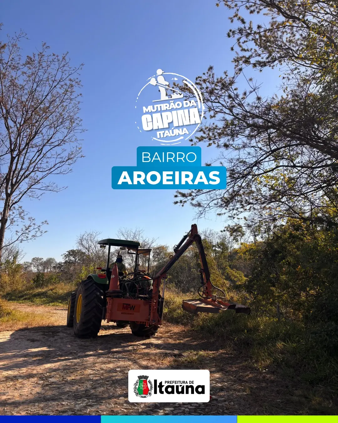 Mutirão de capina e manutenção urbana em Itaúna