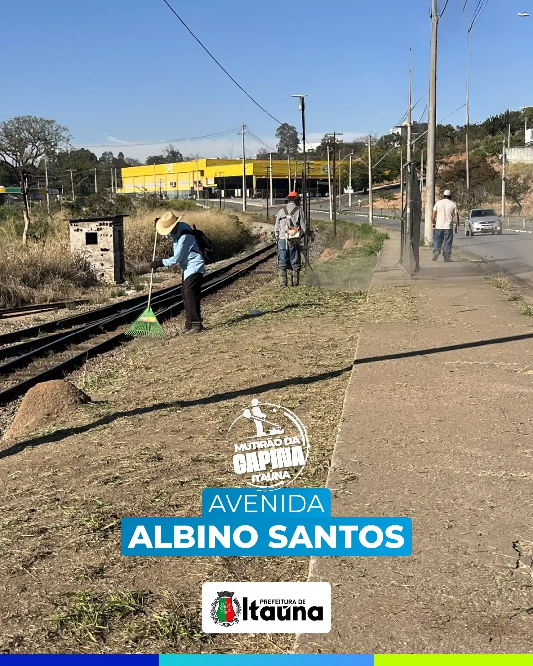 Mutirão de capina e manutenção urbana em Itaúna