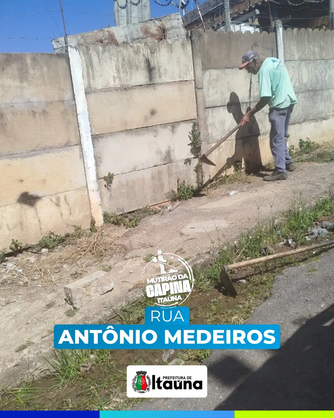 Mutirão de capina e manutenção urbana em Itaúna