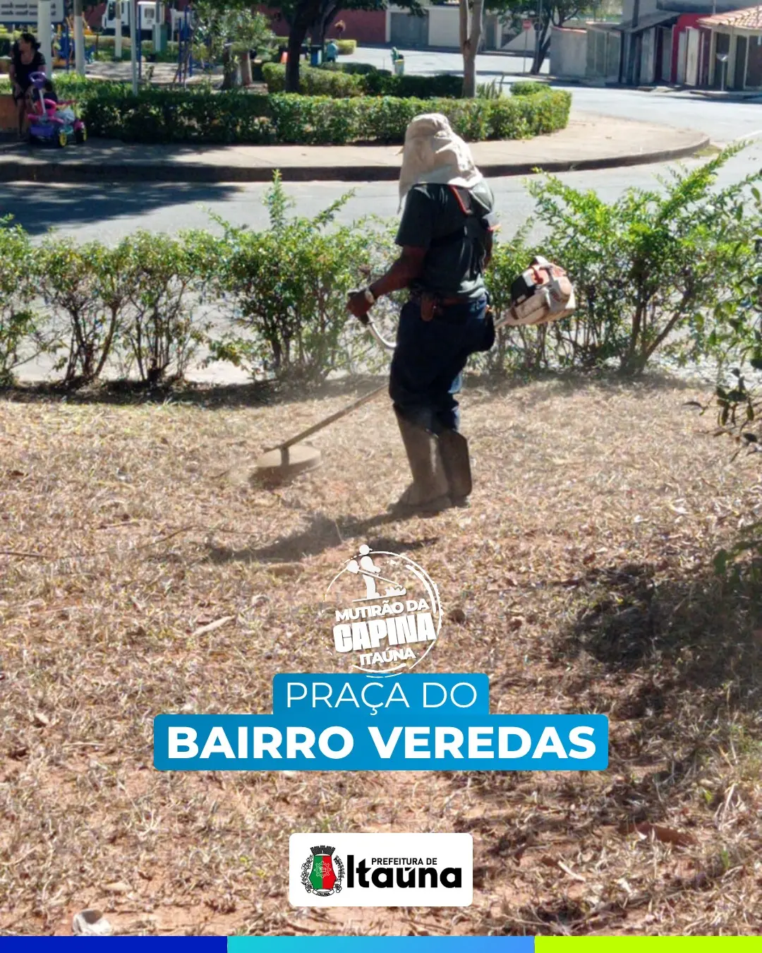 Mutirão de capina e manutenção urbana em Itaúna