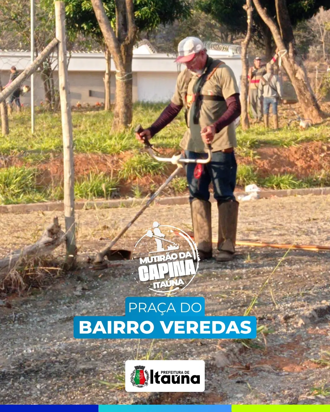 Mutirão de capina e manutenção urbana em Itaúna