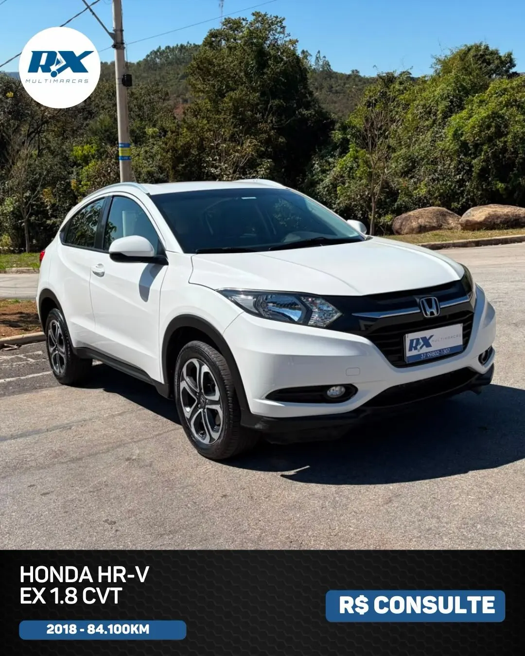Honda HR-V EX 1.8 CVT 2018 à venda, 84 mil km rodados