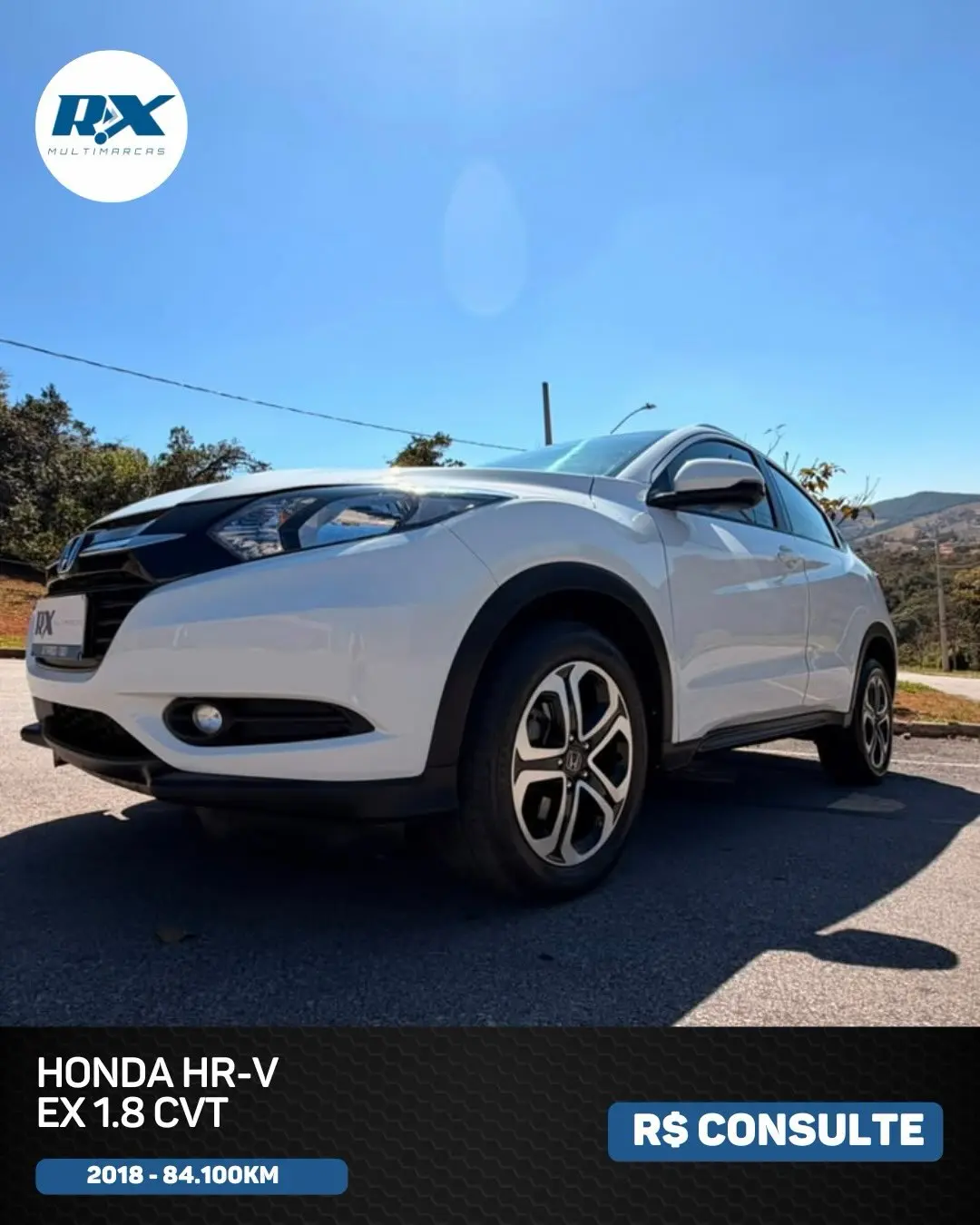 Honda HR-V EX 1.8 CVT 2018 à venda, 84 mil km rodados