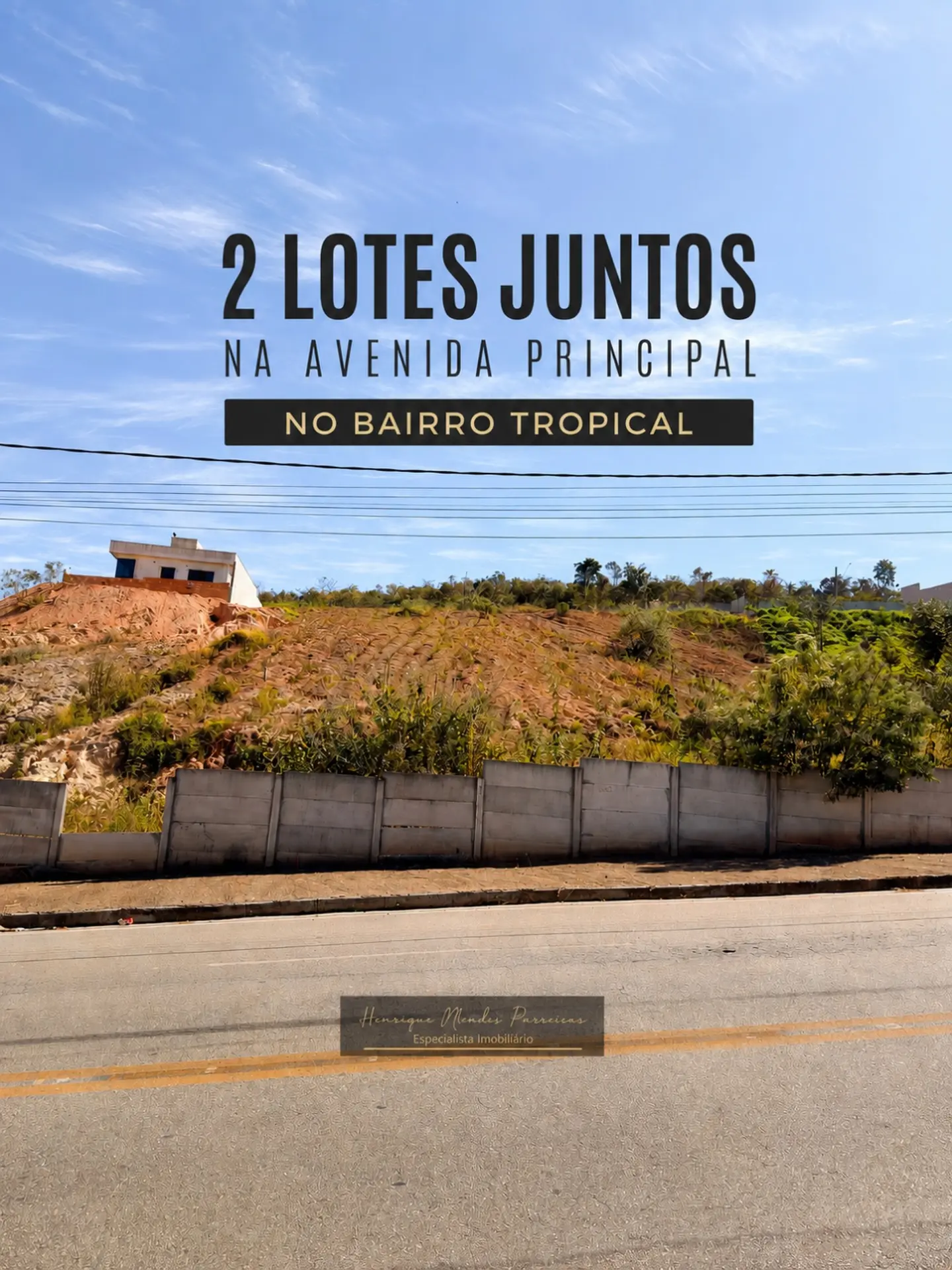 2 lotes comerciais à venda no Bairro Tropical