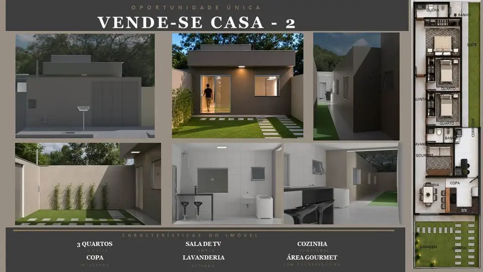 Casa nova 3 quartos à venda no São Bento