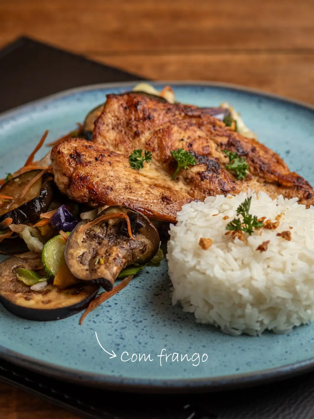 Teppanyaki de Salmão, Filé ou Frango no Toru