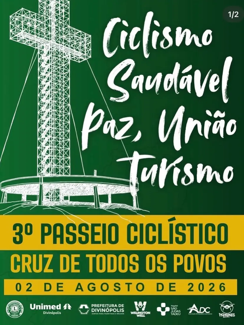3º Passeio Ciclístico da Cruz de Todos os Povos reúne centenas em Divinópolis
