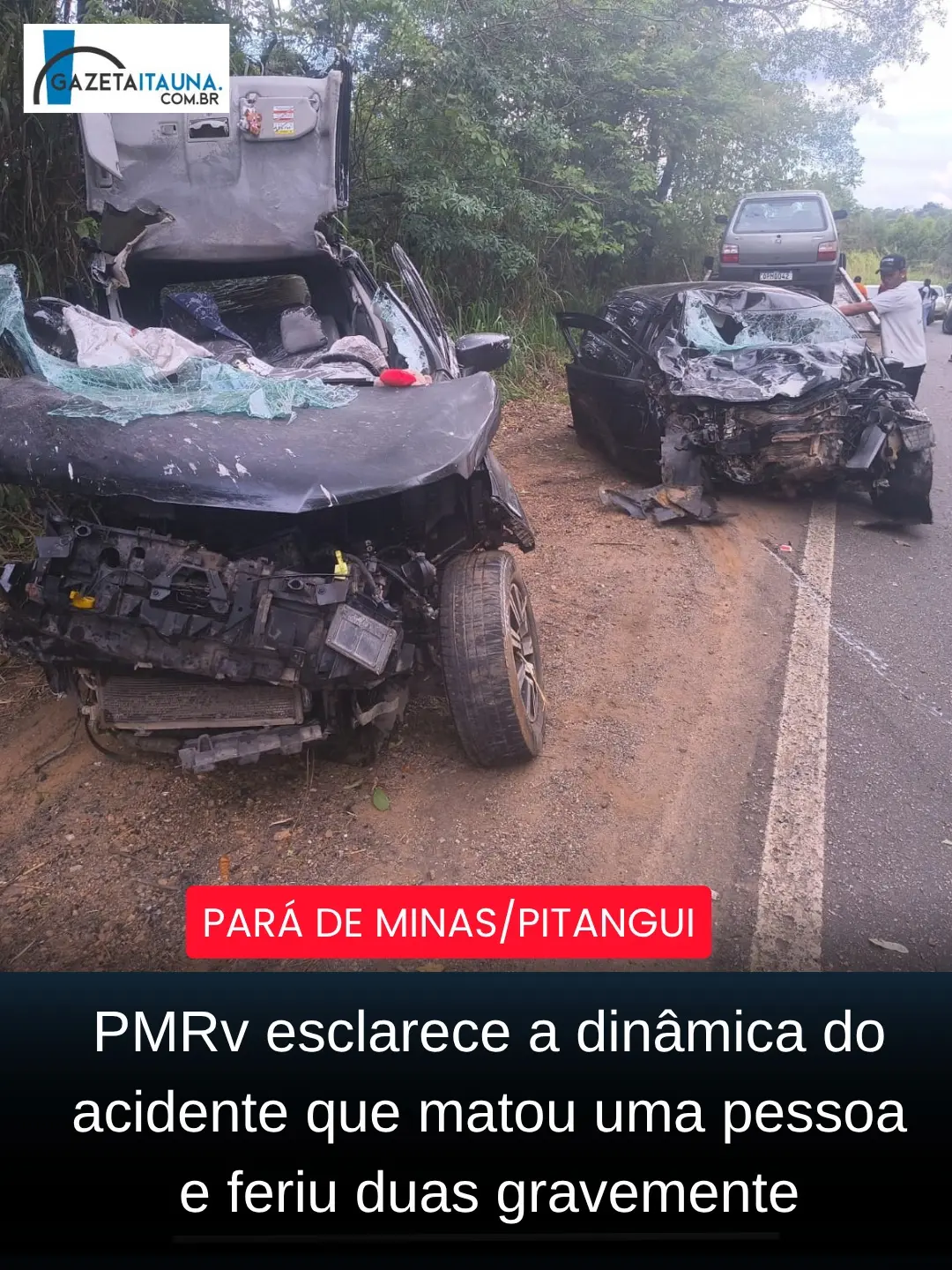 Colisão frontal entre Ecosport e Gol deixa uma morta e dois feridos