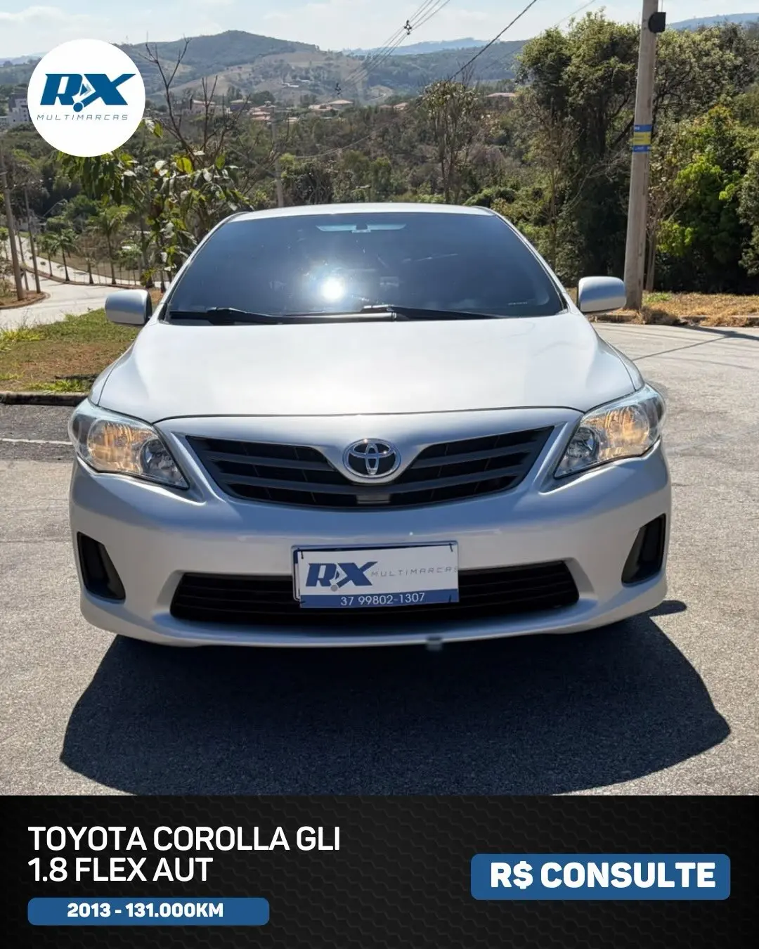 Toyota Corolla GLi 1.8 Automático 2013 – 131 mil km