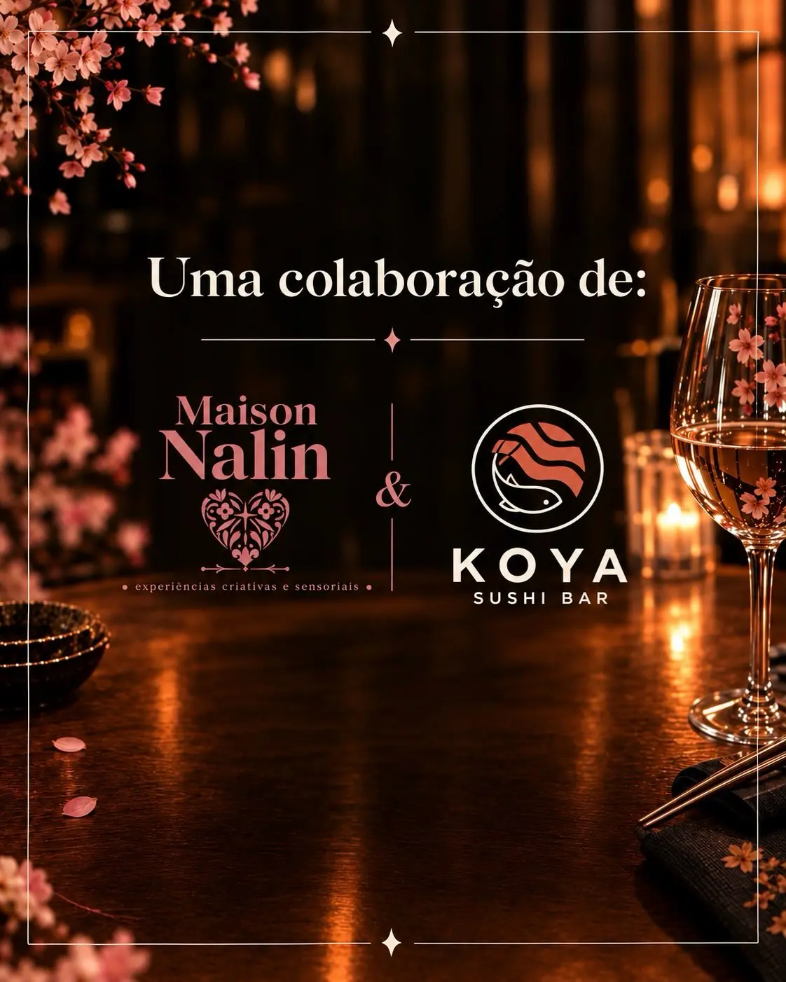 Ateliê de Pintura da Maison Nalin no KOYA Sushi Bar