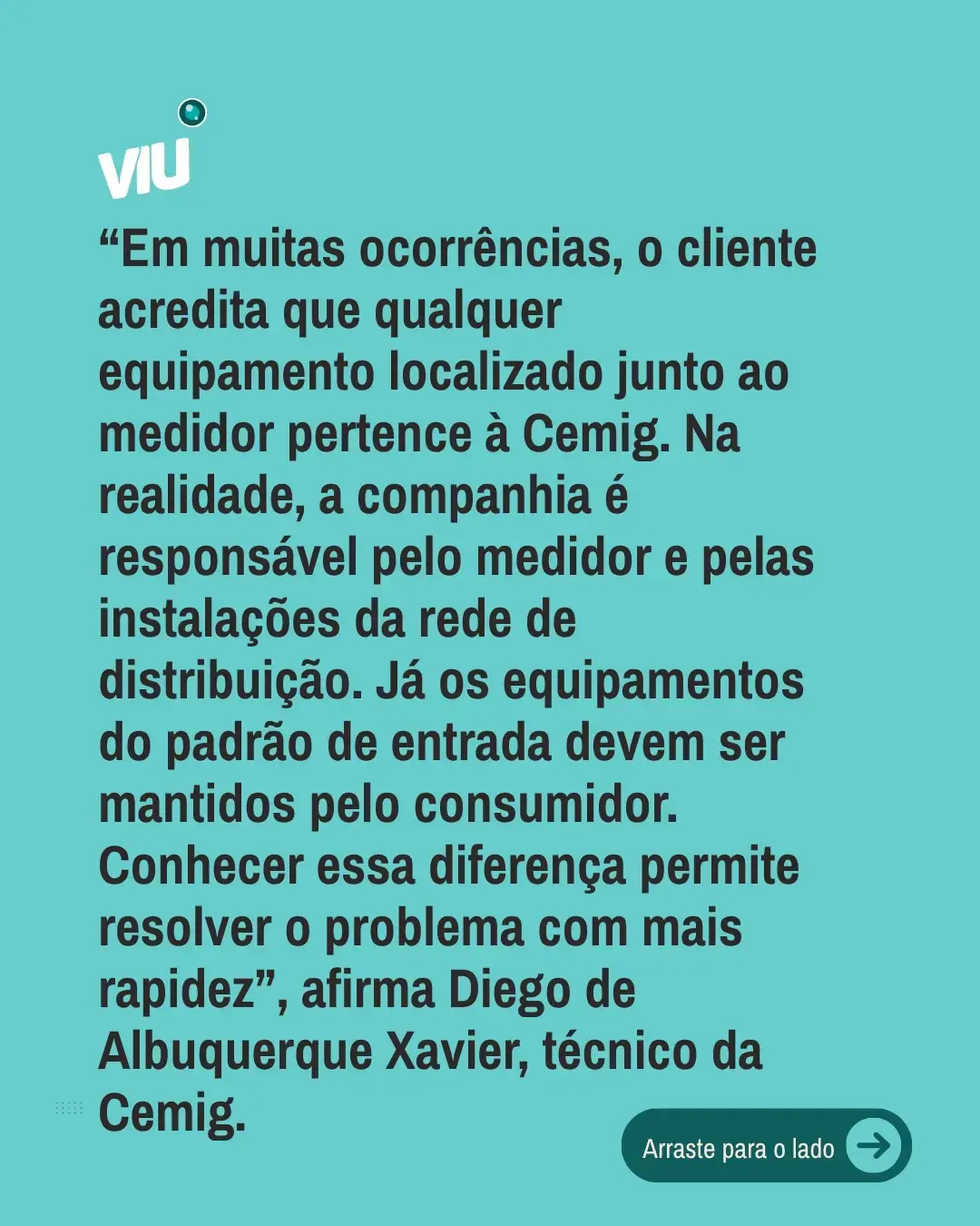 Caixa de medição: responsabilidade da Cemig e do cliente