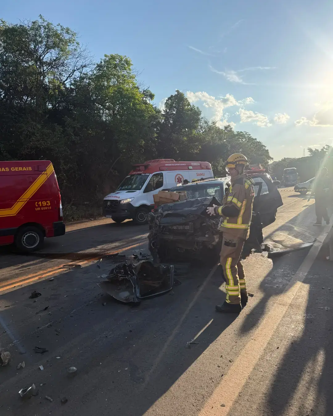 Colisão frontal mata condutor na MG-431 em Itatiaiuçu