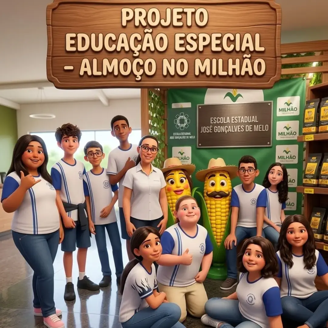Almoço de inclusão da Educação Especial na Escola José Gonçalves de Melo