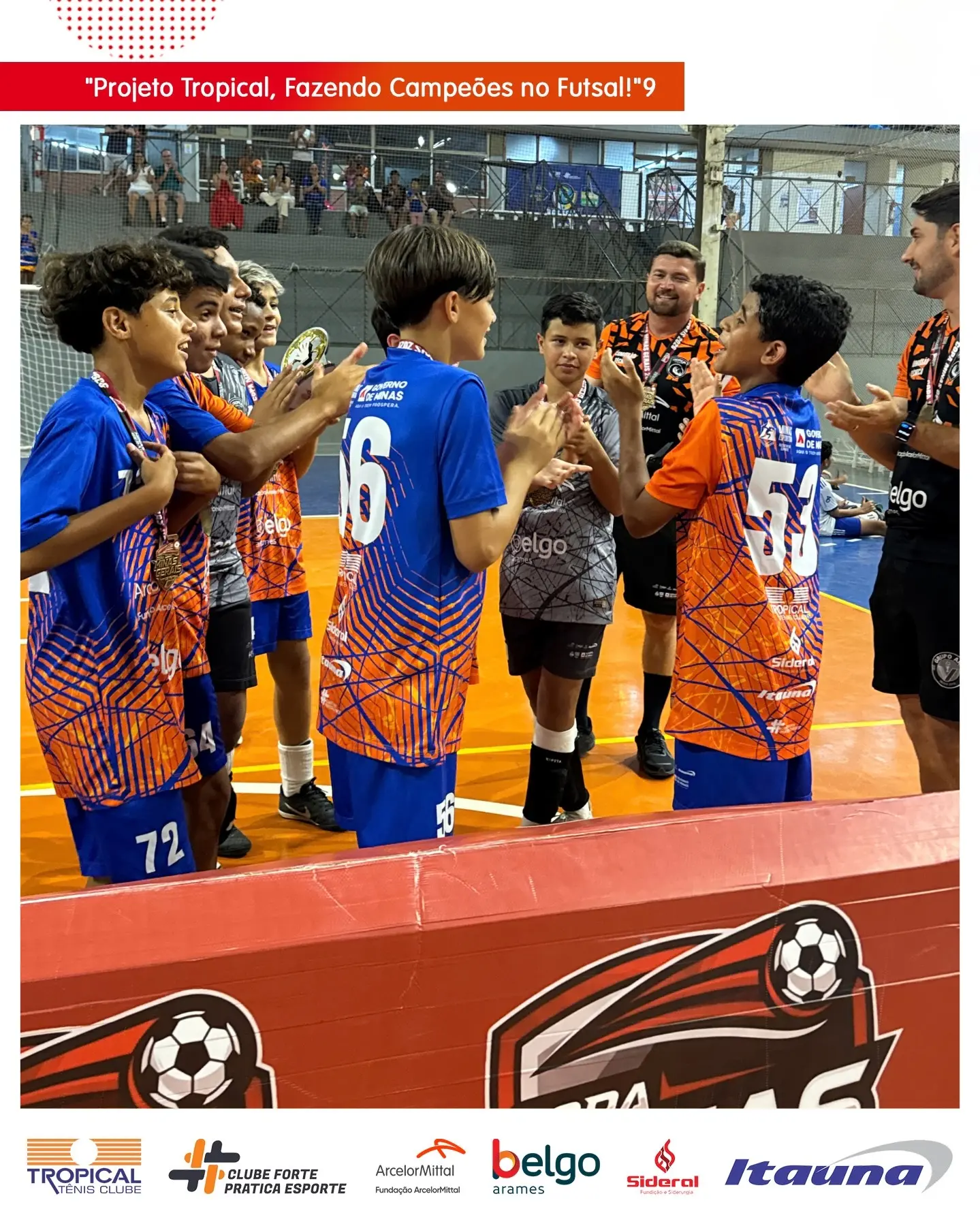 Tropical conquista Copa Minas Gerais de Futsal Sub-13