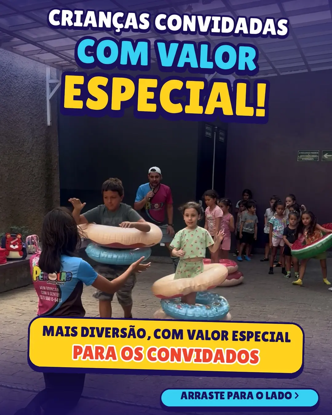 Festa de aniversário infantil no Arena Kids