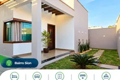 Casa de alto padrão 3 quartos no Bairro Sion
