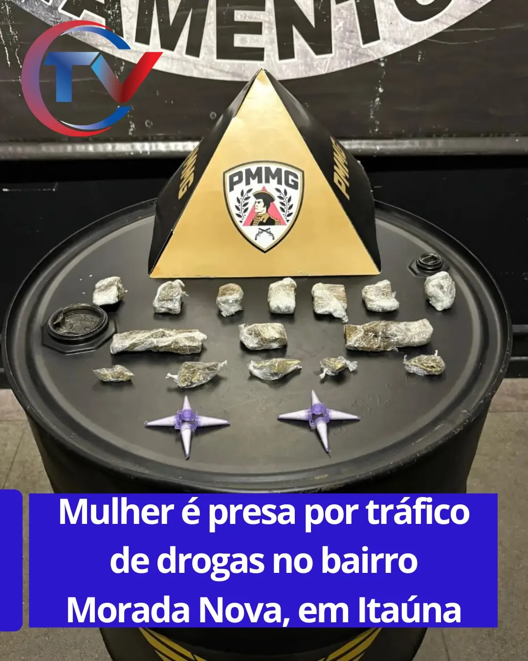 Mulher presa por tráfico de drogas no Morada Nova