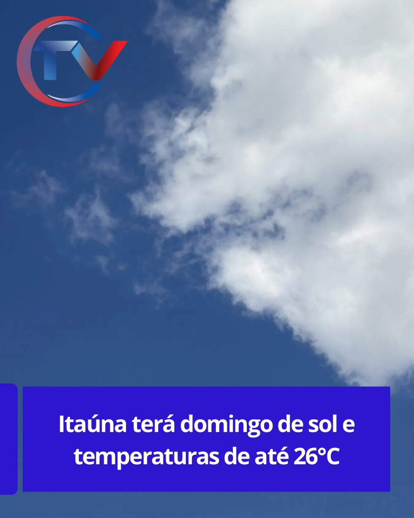 Previsão do tempo para Itaúna no domingo
