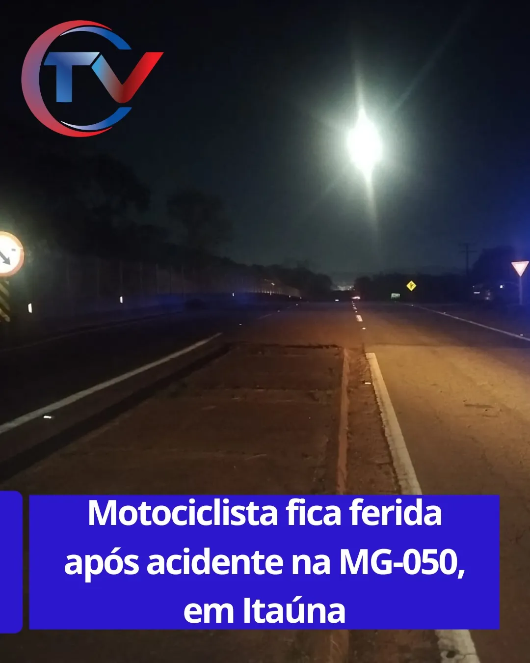 Acidente na MG-050 em Itaúna deixa jovem ferida