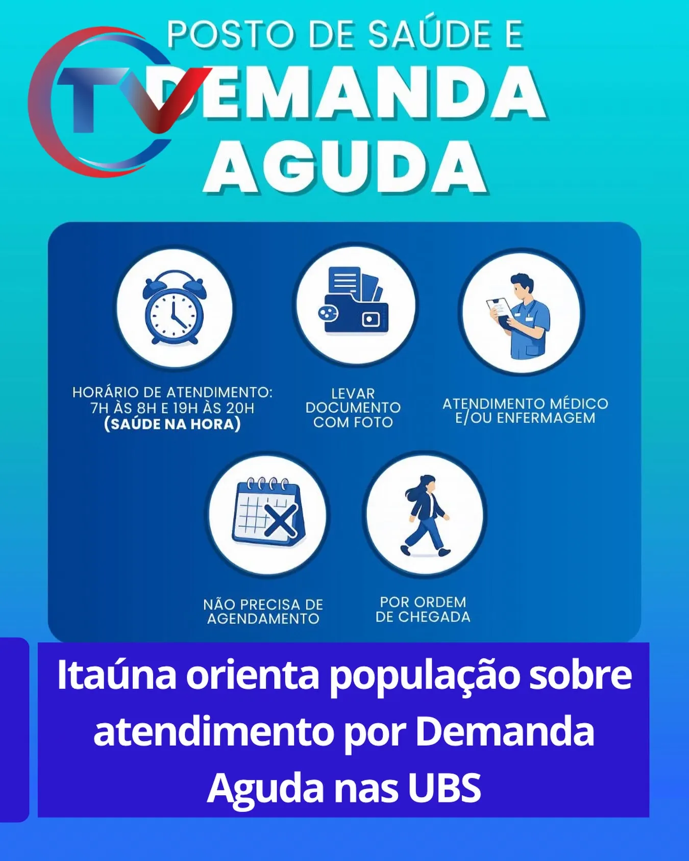 Atendimento por Demanda Aguda nas UBSs de Itaúna