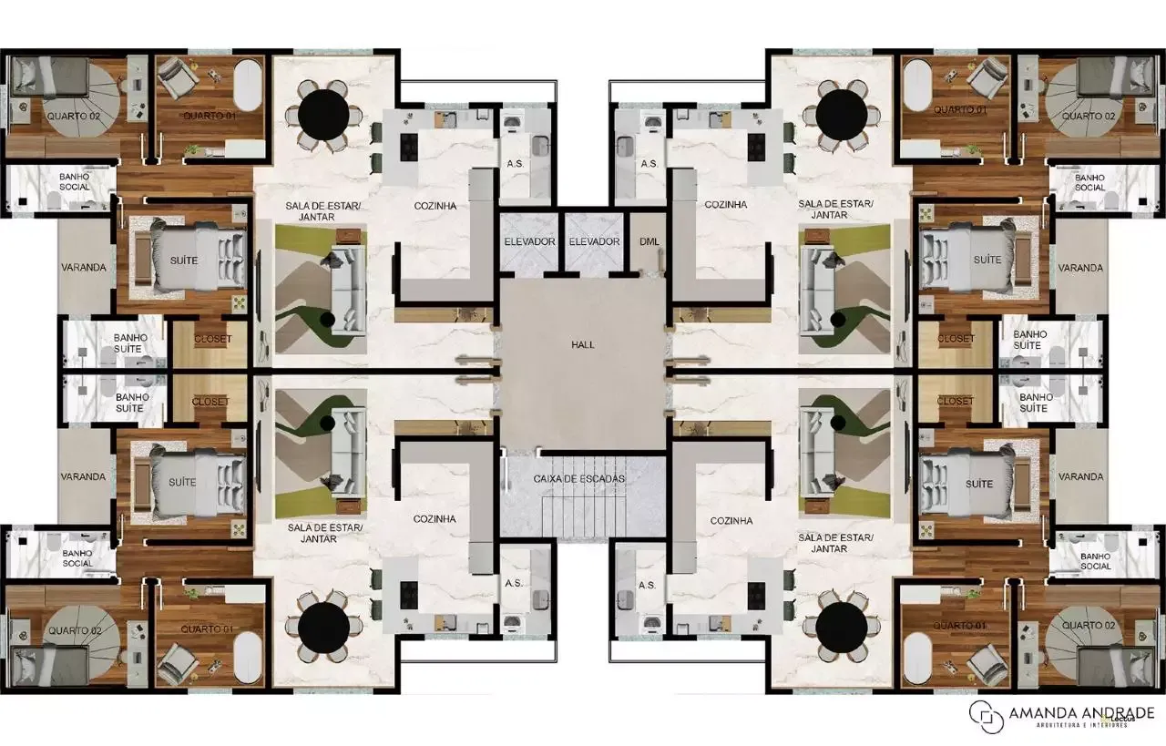 Apartamento 3 quartos, 1 suíte à venda no Tropical