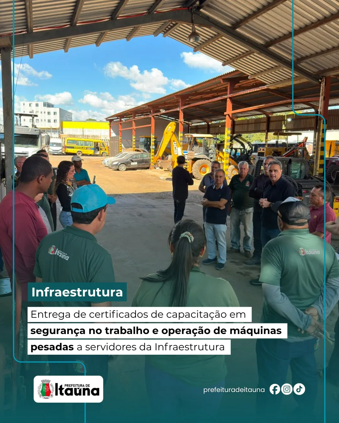 Prefeitura de Itaúna capacita servidores em NR-11 e NR-12