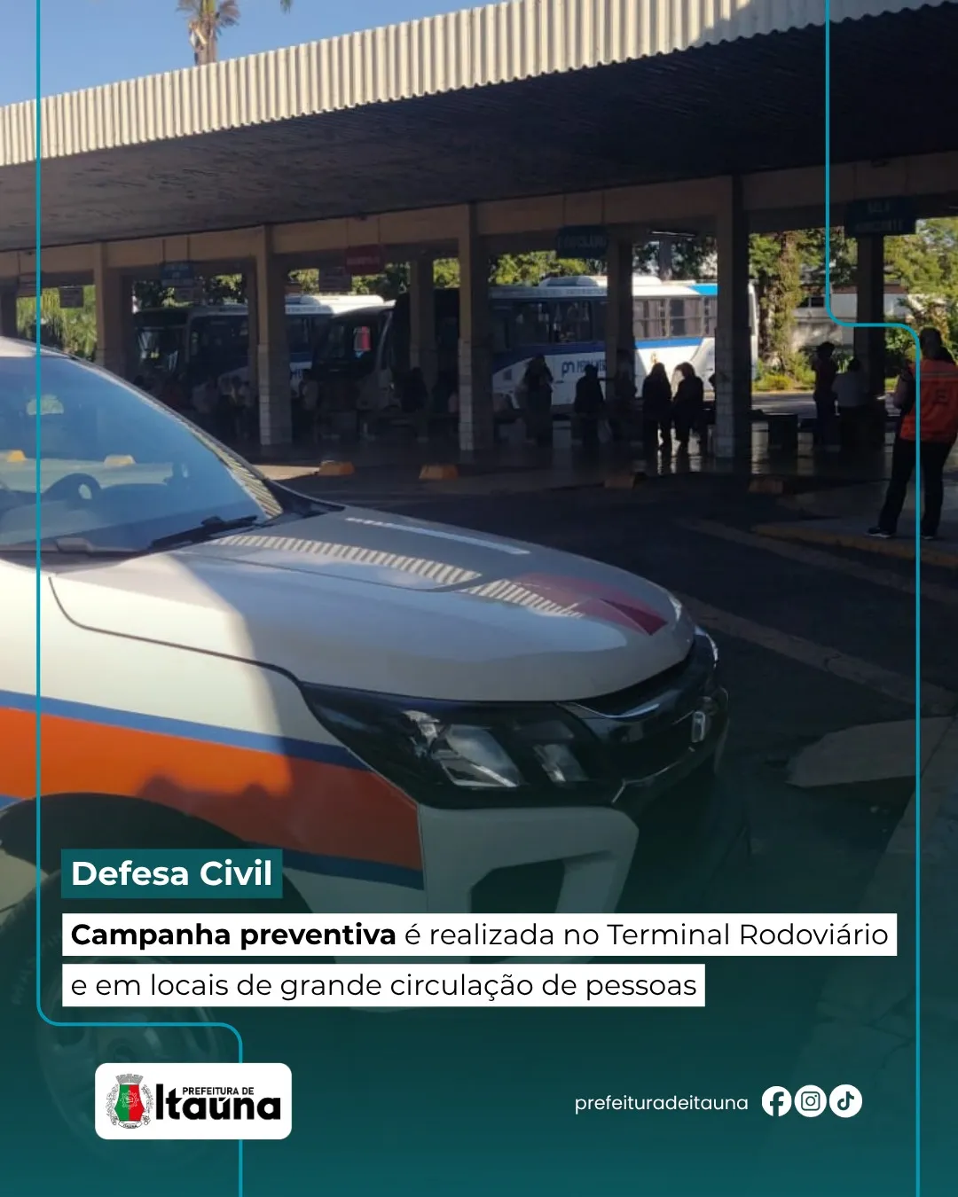 Defesa Civil de Itaúna intensifica campanha de conscientização