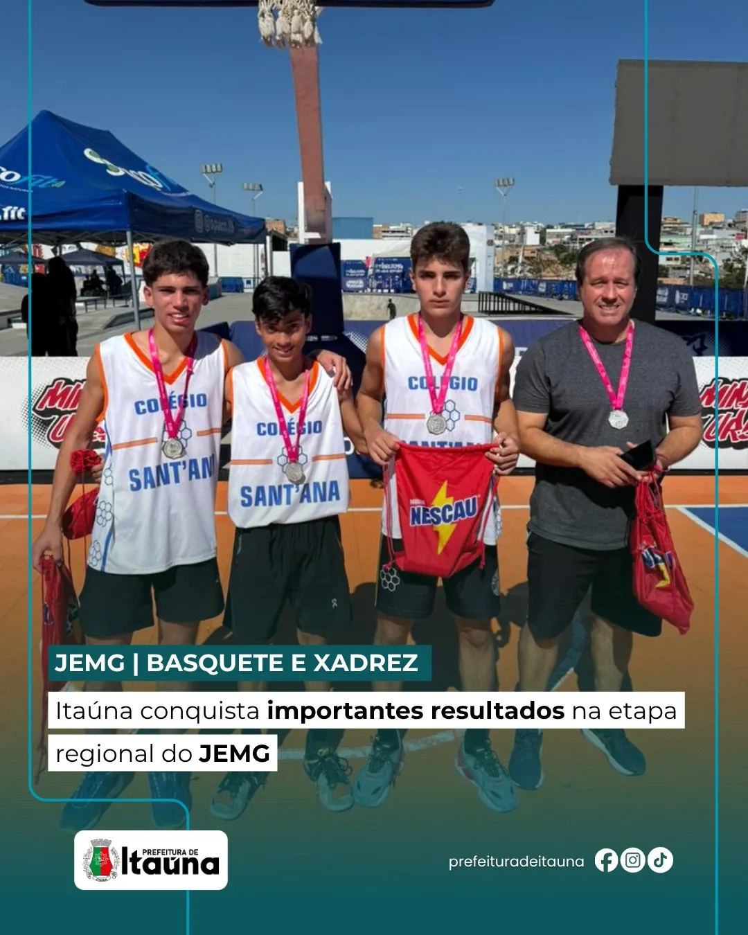 Estudantes de Itaúna brilham nos Jogos Escolares de Minas Gerais