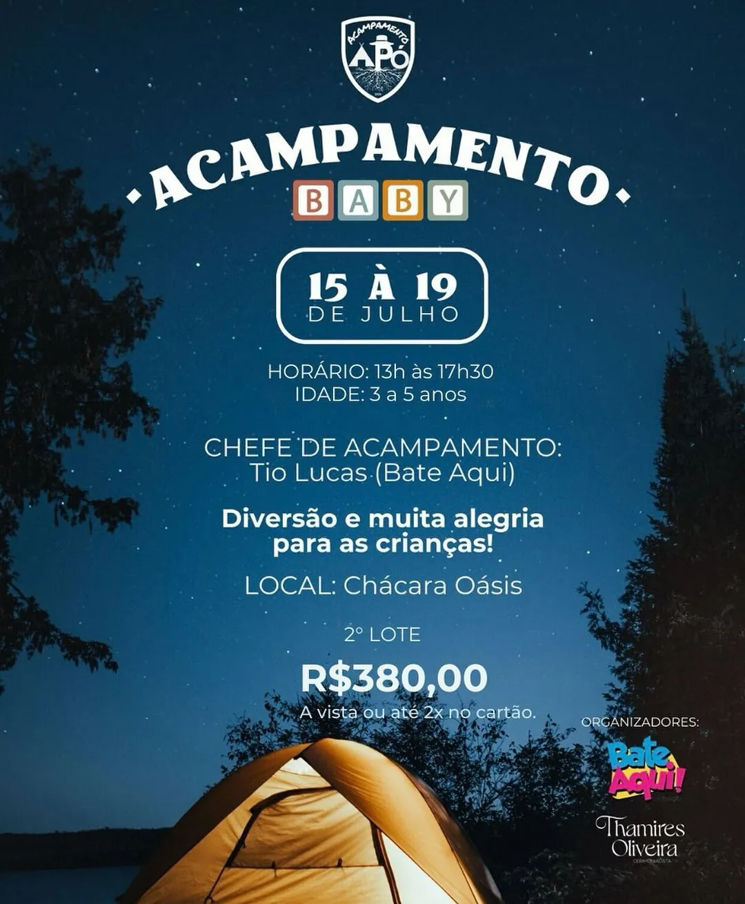 Segundo lote de acampamento