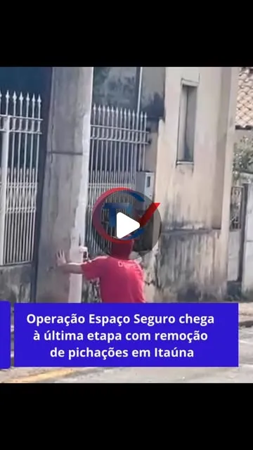 PM e Polícia Penal apagam pichações do crime organizado