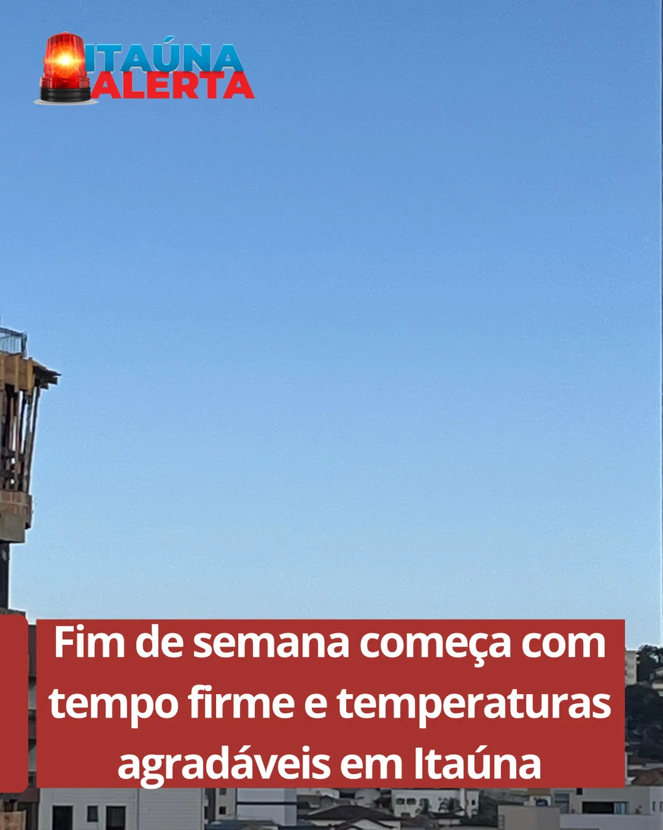 Previsão do tempo para o fim de semana em Itaúna