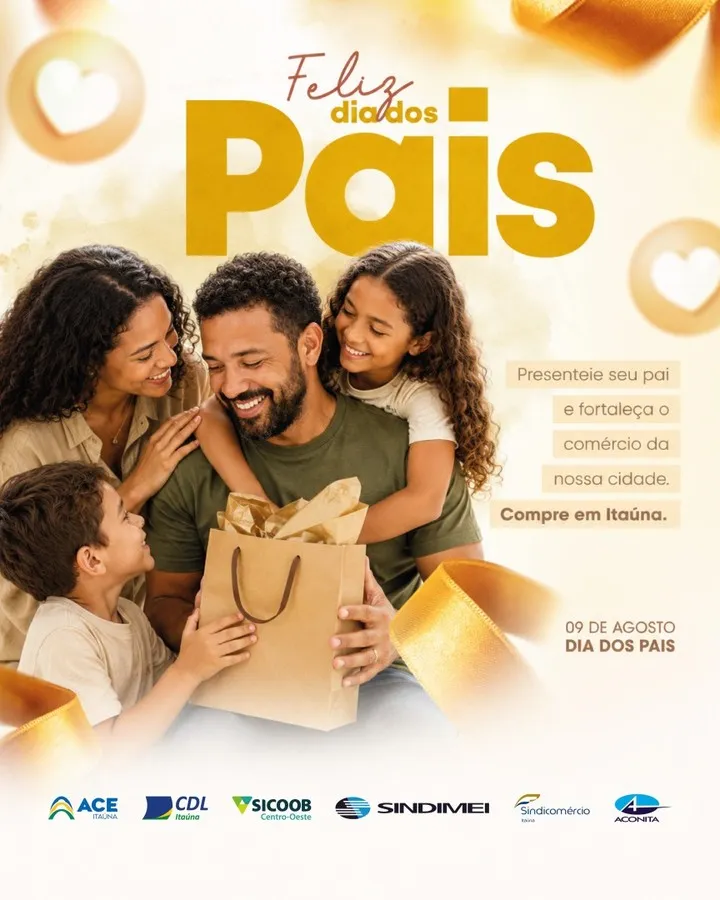 Dia dos Pais: Valorize o comércio de Itaúna