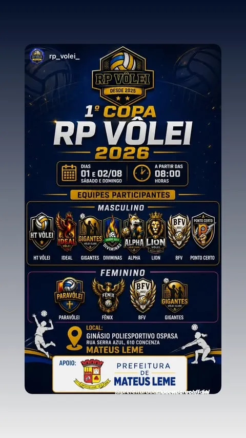 1ª Copa RP Vôlei – Mateus Leme, 01 e 02/08