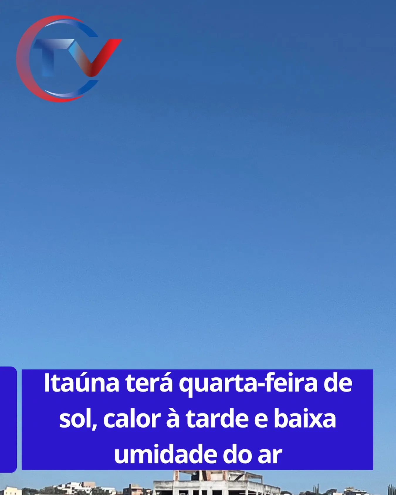 Previsão do tempo para quarta-feira em Itaúna