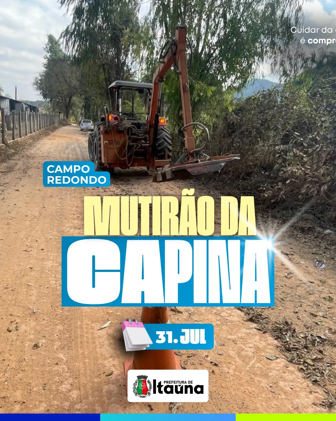 Mutirão de capina e manutenção urbana em Itaúna