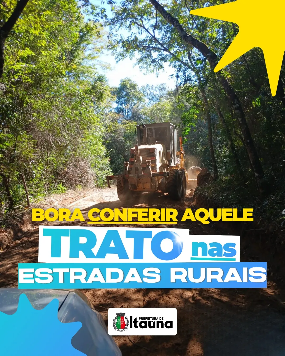 Manutenção de estradas rurais em Itaúna