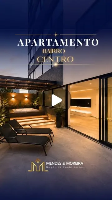 Apartamento 3 quartos com 2 áreas privativas no Centro