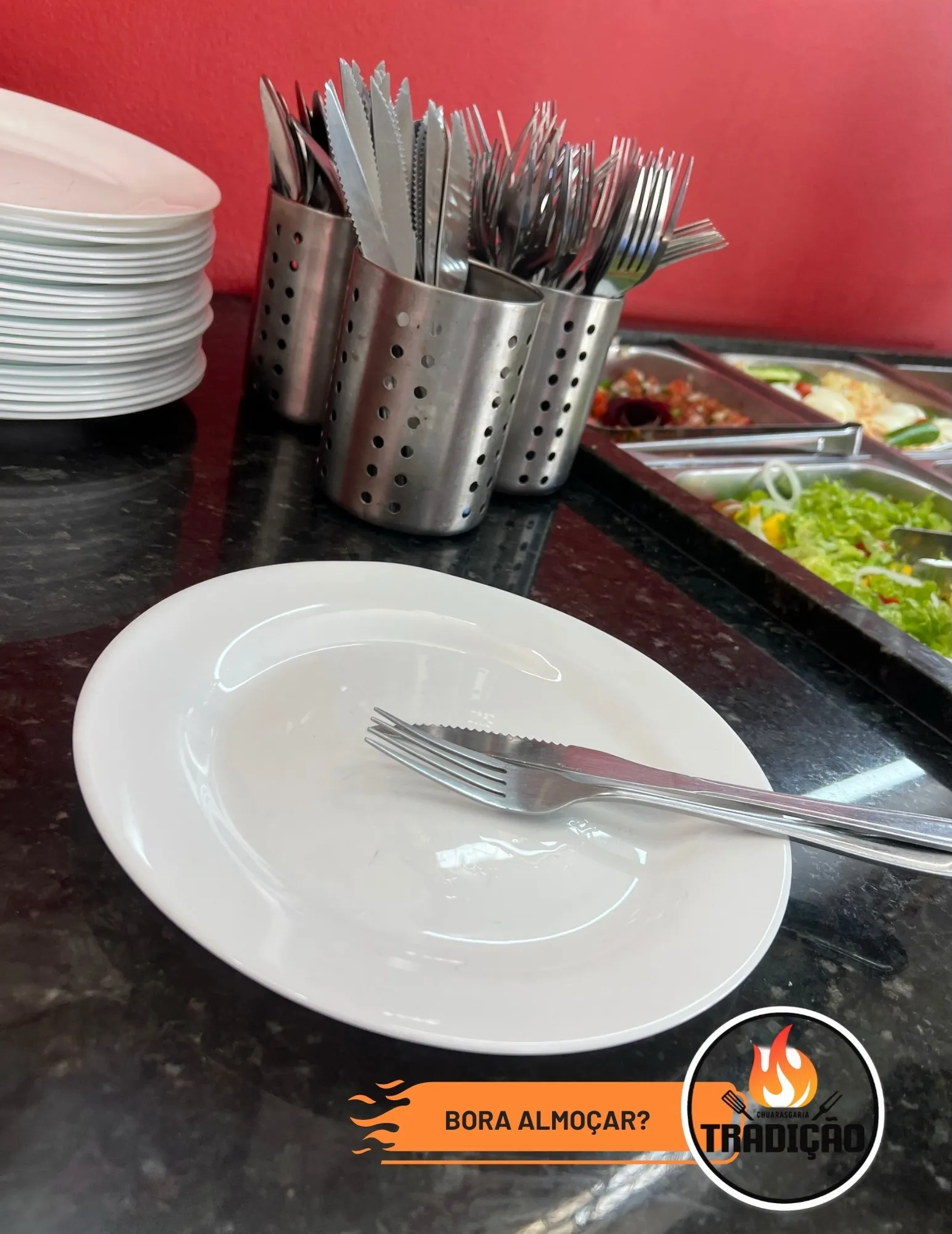 Almoço self-service com entrega grátis
